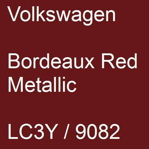 Volkswagen, Bordeaux Red Metallic, LC3Y / 9082.